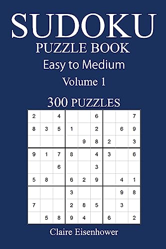 Easy to Medium 300 Sudoku Puzzle Book: Volume 1
