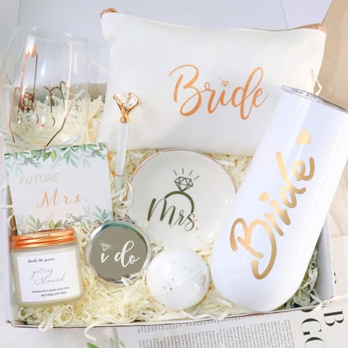 Bride To Be Gifts Box, Bridal Shower Bachelorette Gifts for Bride, Engagement Gifts for Her, Newly Engaged Wedding Fiance Gifts for Women, Bachelorette Party Favors Future Mrs Gifts Basket - Image 3