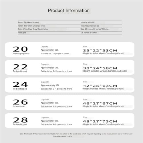 Suitcase Luggage Suitcase For Men And Women 20 Inches New Zipper Silent Universal Wheel Trolley Luggage Code Box Luggage(White,20in)2