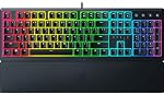 Razer Ornata V3 X Gaming Keyboard: Low Profile Keys - Silent Membrane Switches - Spill Resistant - Chroma RGB Lighting - Ergonomic Wrist Rest - Razer Snap Tap