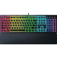 Razer Ornata V3 Gaming Keyboard Low Profile Keys - Mecha Membrane Switches - UV Coated Keycaps - Backlit Media Keys - 10 Zone RGB Lighting - Spill Resistant - Magnetic Wrist Wrest - Snap Tap