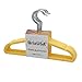 BriaUSA Kids Baby Clothes Hangers Yellow Steel Hooks –Ultra Slim, Sturdy Saves You Extra Space – Set of 10