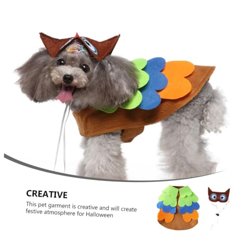 Disfraz de Halloween para perros con vestido festivo suave miniatura 4