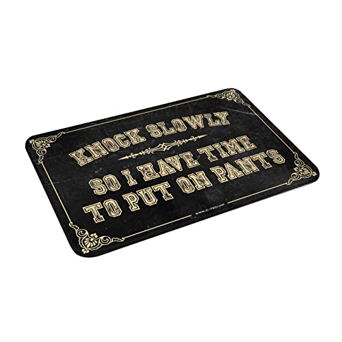 Tapis de bienvenue extérieur drôle antidérapant grand format 65x90