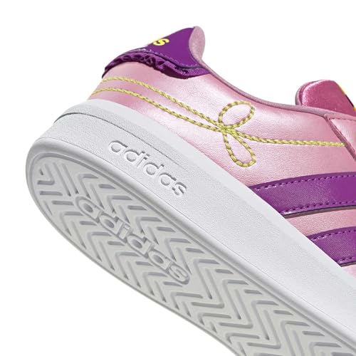 adidas Unisex-Kids Grand Court 3.0, St Tropic Bloom/Purple Burst/Yellow, 3.5 by adidas - Used condition - Image 6