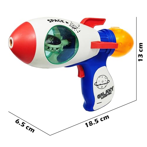 Image of VGRASSP Musical Space Projection Gun Toy for Kids - Lights, Music, Mist and Astronaut Projector Rocket Pistol Toy - Interstellar Adventure with Spinning Lights - Color As Per Stock