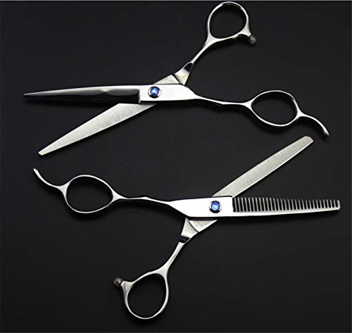 Kit de ciseaux de coupe de cheveux et ciseaux amincissants gaucher