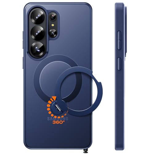 Coque Samsung S26 Ultra Magnétique TOCOL Bleue avec Support Réglable Intégré