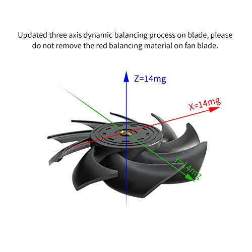 Image of Thermalright TL-B12 120mm CPU Cooler Fan, Computer Case Fan, PWM Control, 2150RPM, Static-Pressure Performance Fan for S-FDB Bearing(Black)