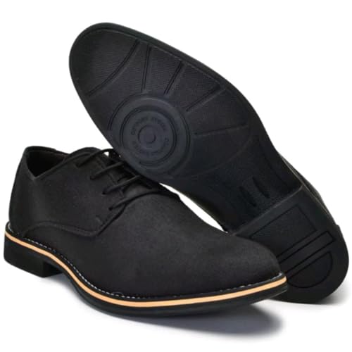 Sapato Masculino Social Confortavel Casual Evangelico Oxford (PRETO, BR, Adulto, Numérico, 37)