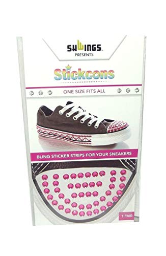 Shwings Stickcons Pink Bling Stickers for Sneakers