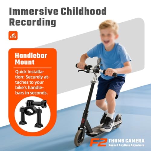 Caméra d'action portable 1080p HD blanche pour sport et vlog