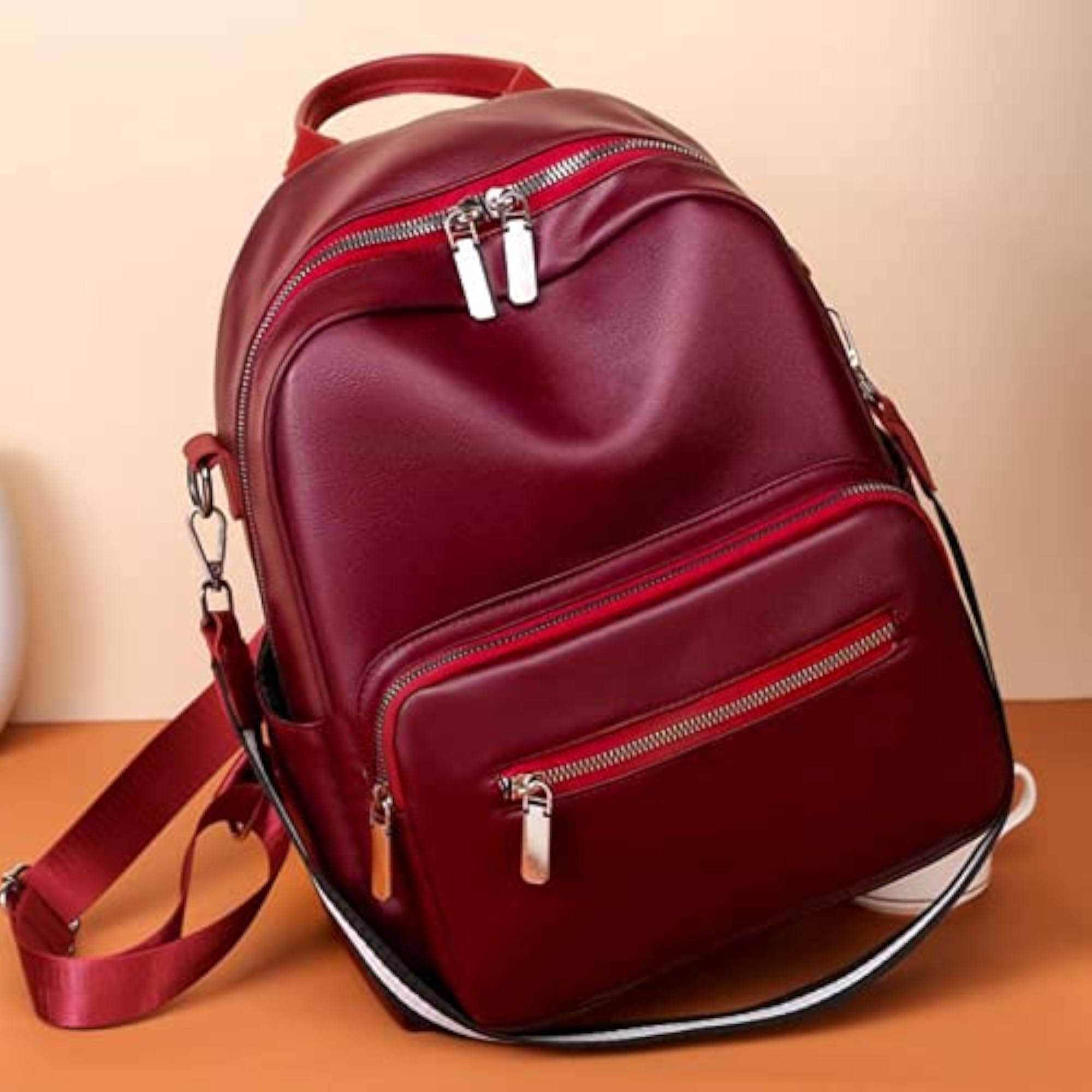 Women's Lightweight Water Repellent Travel Backpack, Large Capacity
