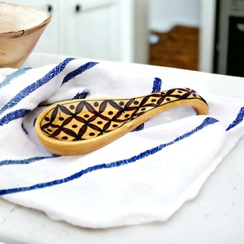 Image of Malaikah Ceramic Spoon Rest Pack of 1 for Home, Kitchen, Dining, Kitchen Decor & Gifting