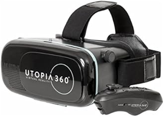 Emerge Tech EUVRC Utopia 360Degree Virtual Realty Headset with Bluetooth Controller, Black