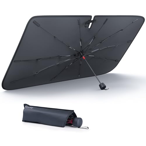 【ガラス繊維製強化版10本骨】 2025 Lamicall 軽自動車用 傘式 サンシェード...