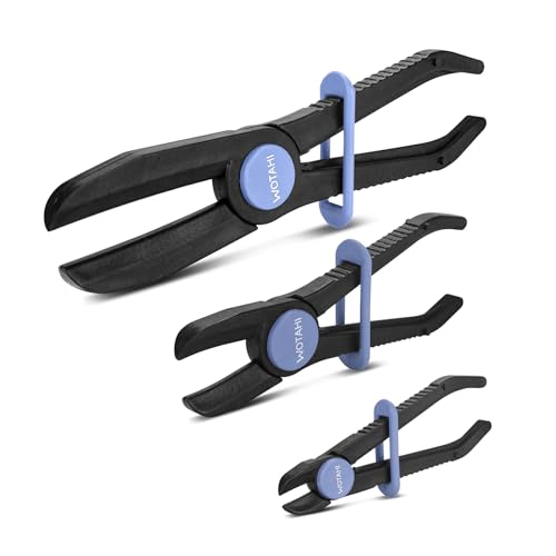 WOTAHI Hose Clamp Pliers Set-3pcs Pinch Off Pliers for Fuel, Brake, Radiator and Coolant Hoses