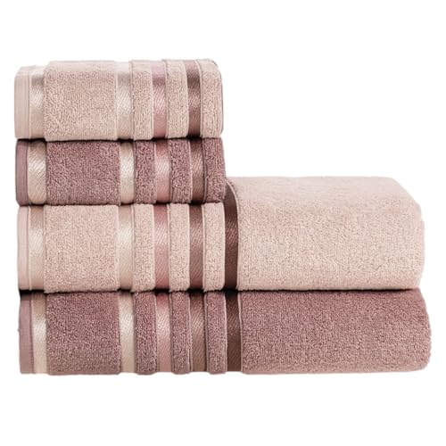 Jogo De Toalhas Karsten Banhão Gigante + Rosto Fio Penteado Lumin...