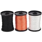Artibetter 3 Rollen Robustes Nylon Nähgarn 50m – Reißfest Lichtecht Glatt für Leder Segeltuch Buchbinderei Selbstgemacht Handnähprojekte