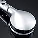 URINGO Shower Head, High Pressure Shower Head with Luxury Chrome Plated Finish, Rain Shower Head for Bathroom Adjustable Angle, Tool Free Installation, Anti-Clogging Silicone Nozzles Showerhead