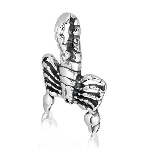 WithLoveSilver 925 Sterling Silver Zodiac Horoscope Scorpio Sign The Scorpion (24Oct–22Nov) Pendant3