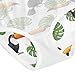 Joisal Fancy Girls Underwear Toddlers Cotton Little Girl Panties Toucans Green Tropical Leaves White Briefs Kids Undies 8-9 Years