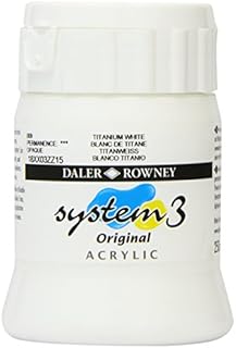 Daler - Rowney System 3 250ml Paint Ink Pot - Titanium White