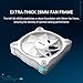 ASUS Prime MR120 ARGB Reverse Fan White Single Pack, 28mm Extra-Thick Frame, Quiet, high-Performance Cooling with PWM Control, 20 ARGB LEDs with Dual-Sided Frame Lighting, Aura Sync Compatibility
