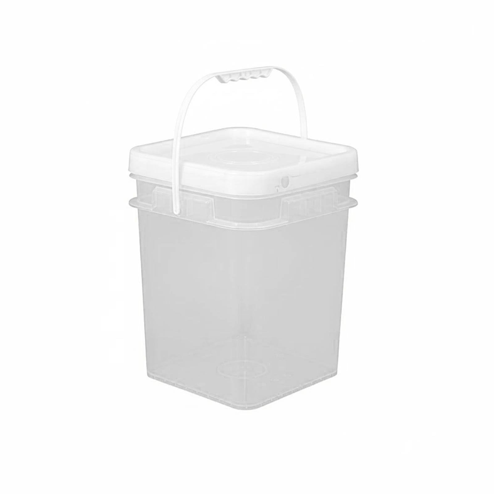 Bac de conservation 13L, le seau carré transparent qui organise votre cuisine
