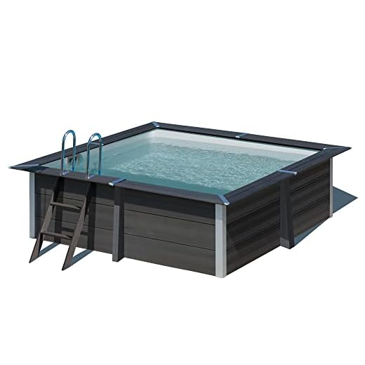 Piscina Cuadrada Desmontable De Composite, Piscina Elevada Para Jardines Y Patios.326 X 326 X 96 Cm – Piscina Gre Kpcor28