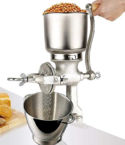 Moongiantgo Manual Corn Grain Grinder Mill Cast Iron Hand Crank Manual Coffee Grinder
