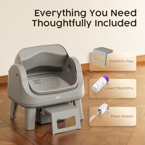 PetPivot Open Top Self-Cleaning Litter Box with Safety Sensors — view 7