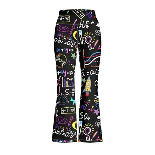 Image of Girls Flare Leggings 5-14T Cute Bell Bottoms for Girl Yoga Pants for Gym