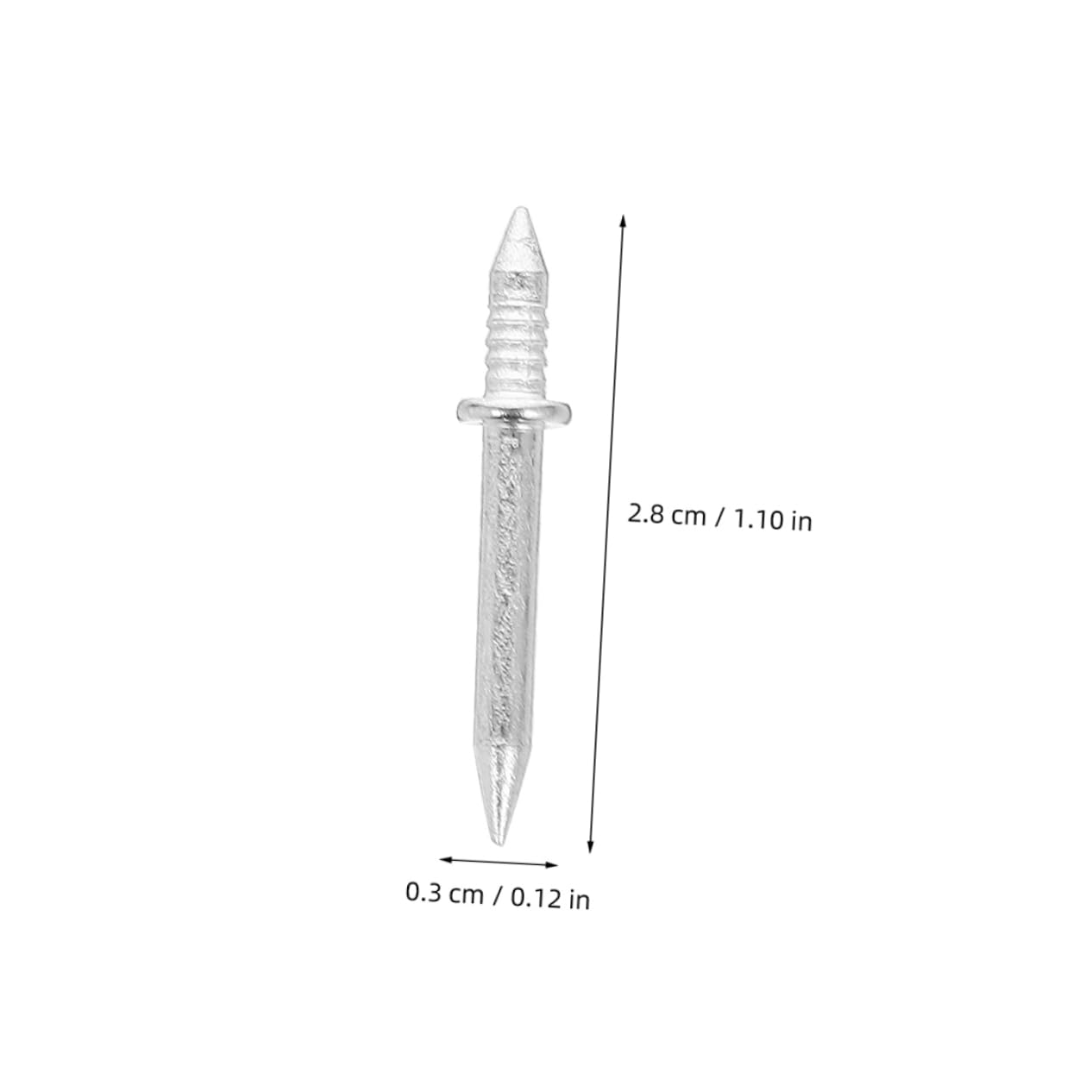 KALLORY Home Use Nails 200pcs Assorted Toe Nails Double Head Nails Easy Install Wall Decor Hardware