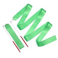 KINBOM 2pcs Rubans de Danse, 2m Ruban de Gymnastique Enfant Long Dance Ribbon pour Une Soirée Entraînement Danse Artistique, avec Baguette de Danseur de Ruban (Blanc KINBOM 2pcs Rubans de Danse, 2m Ruban de Gymnastique Enfant Long Dance Ribbon pour Une Soirée Entraînement Danse Artistique, avec Baguette de Danseur de Ruban (Blanc