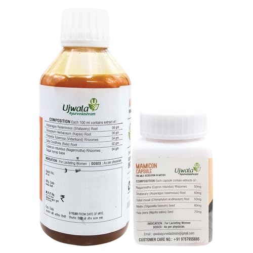 Mamicon Capsule and Syrup Combi Pack I For Milk Secretion In Mother I Reduce Breast engorgement I Prevent Mothers From Candida Fungus I Open... - Image 4