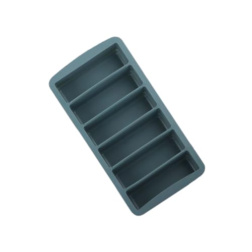 Molde de silicona para hielo y helado con tapa azul oscuro miniatura 1