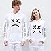 OLIPHEE Mujer Sudaderas con Capucha con Estampado de Cara Triste R.I.P Lil...