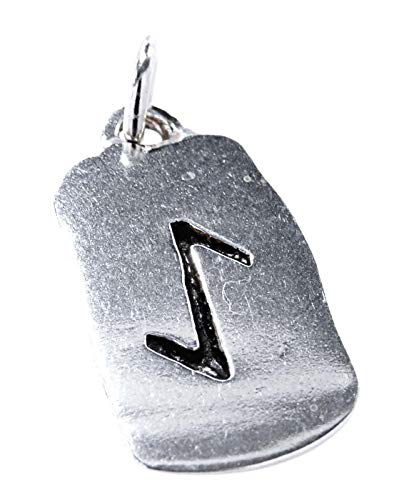 Rune Ciondolo Eihwaz in argento Sterling 925 con