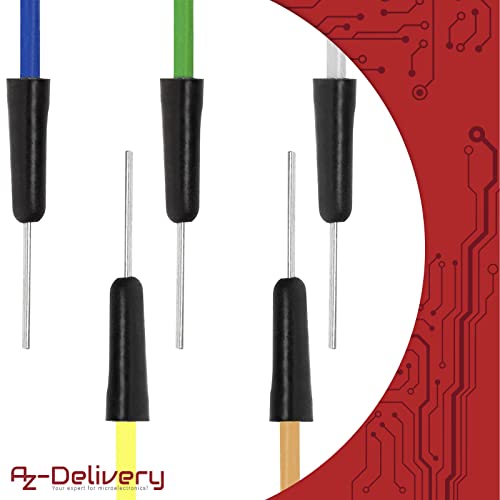 AZDelivery MB 102 Breadboard Kit - 830 Breadboard, Fuente de alimentación Adaptador 3,3V 5V, 65 x Jumper Compatible con Arduino