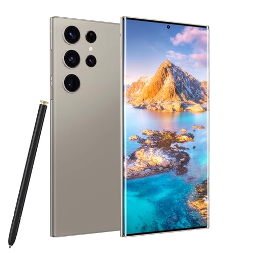 viqee S24 Ultra Cell Phone 5G Unlocked Phones,Smartphone with Tool Pen, Android 14.0 Cell Phone 6GB+256GB Dual SIM Dual Standby (Gray)
