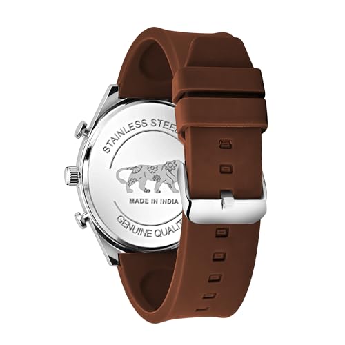 Image of styledose Men's Watch Analog Quartz with Chronograph & Silicone Strap -Casual & Formal Wrist Watch for Men