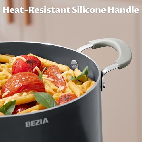 Bezia 11494 8 Quart Pot With Lid, Bezia Ceramic Nonstick Stock Pot thumb #2