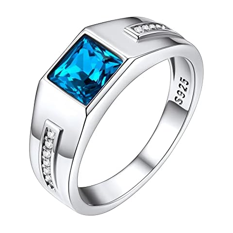 Classic Blue Topaz Sterling Silver Ring Cover