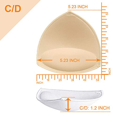 TopBine Bra Pads Inserts Women's Sports Cups Removable Bra Replacement Insert for Bikini Swimsuit2