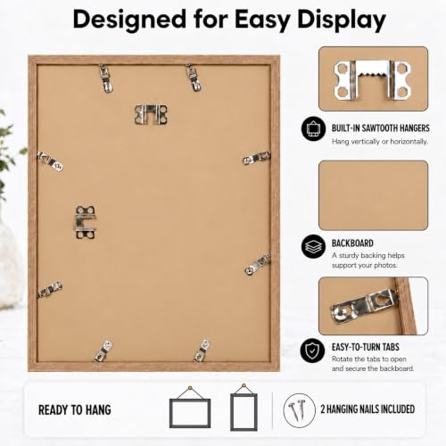 JCJMY 12x20 Bilderrahmen für Poster Foto Bild, horizontale und vertikale Formate zum Aufhängen an der Wand, 30,5 x 50… – Ansicht 4