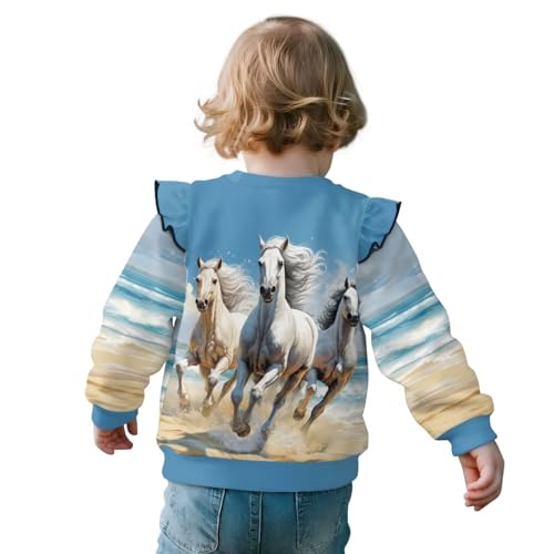 Xhuibop Toddler Girls Ruffle Long Sleeve Shirts SBack to School Clothes Fall Sweatshirts for Outdoor Play2