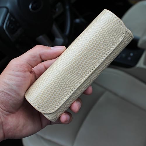 Image of Orsus Reading Glasses Hard Case, Premium PU Leather Horizontal Eyeglass Holder with Magnetic Closure for Women and Men