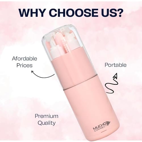 Image of 6 in 1 Travel Essential Kit for Men & Women | Compact Travel Kit for Toiletries with Travel Bottle Kit for Toiletries, Mini Travel Kit, Toothbrush Holder & Leak-Proof Dispenser (Peach)