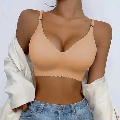 GOKKILRW Bras for Women Comfortable Wireless Push up Seamless Everyday Bra Supportive No Underwire Full Coverage Bralettes2